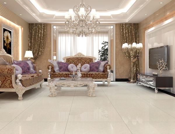 Quality 9mm Non Slip Pulati Polished Porcelain Tiles Antibacterial 60x60cm for sale