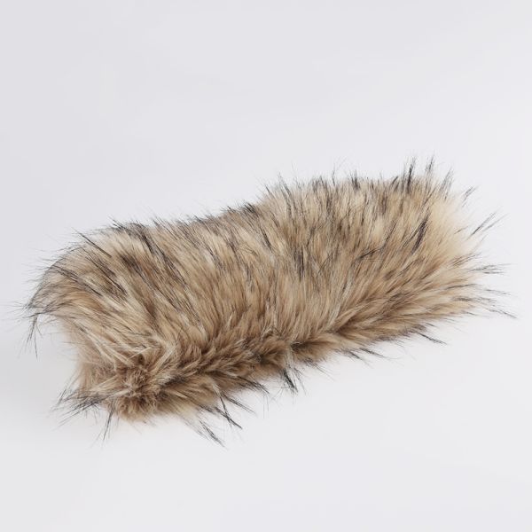 High Pile Faux Fur Collar Description Raccoon Fur For Hood Pattern Printed