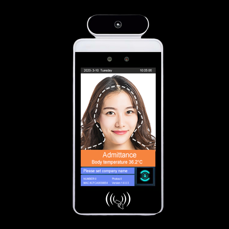 SIBO Android 7.1 OS Facial Recognition And Body Temperature Testing Device For Pass Management