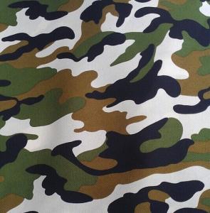 Polyester / Cotton Material and Make-to-Order Supply Type fabric with military print