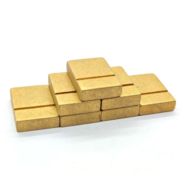 Square CNC Brass Parts H59 H62 Brass CNC Turning Parts Micro Machining