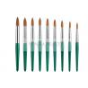 Buy cheap Fashion Green Nail Art Paint Brushes Kolinsky Hair And Carved Ferrule from wholesalers