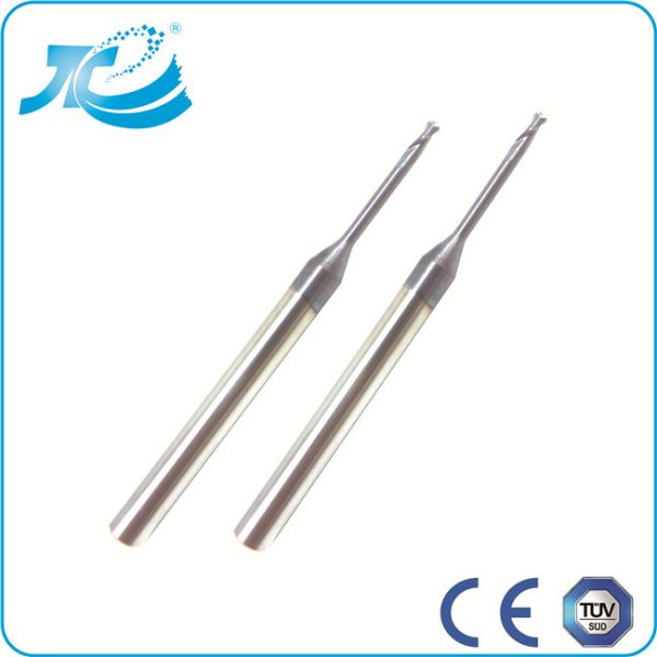 Ball Nose Long Neck End Mill with R 0.2 - R 2.0 mm Diameter Hard Milling End Mills