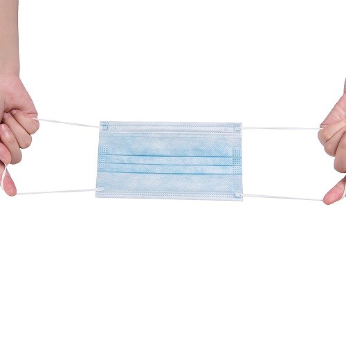 Breathable Earloop Disposable Face Mask Elastic Earloop EN 14683 TYPE IIR