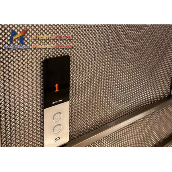 10mm Architectural Woven Wire Mesh Crimped Decorative Metal Mesh Panels