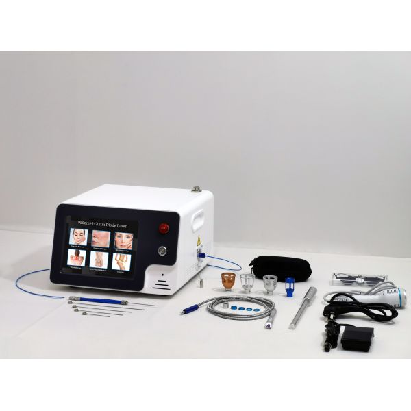 Desktop Style Hemorrhoids Treatment Portable Endolaser Evlt 980 with 1470 Endolifting Gomecy Facial Laser Diode Machine