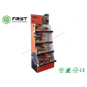 Supermarket Cardboard Pop Displays Foldable Cmyk Printing