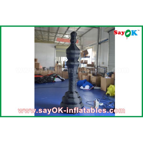 Black / White Oxford Cloth Custom Inflatable Products International Chess Draughts With CE/UL Blower