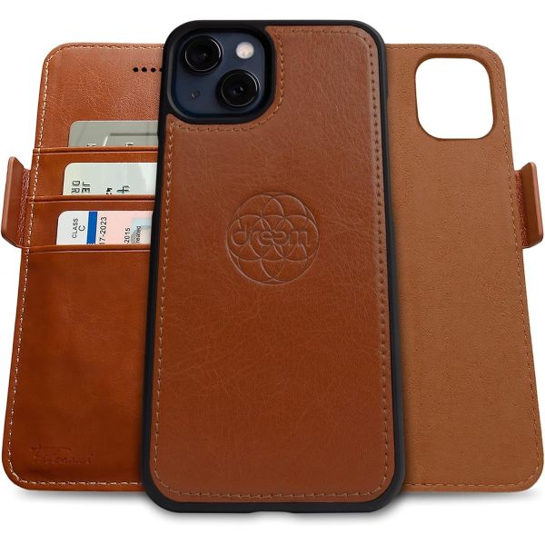 iPhone 13 Wallet case / 2-in-1 shock case and detachable vegan leather set, MagSafe compatible, RFID-protected