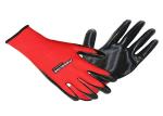 China Safe Working Nitrile Coated Work Gloves Polyester Liner Material Resistant Abrasion wholesale