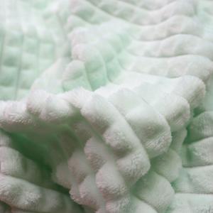 China 320gsm Soft Plush Coral Fleece Blanket Warm Minky Throw Blankets on sale