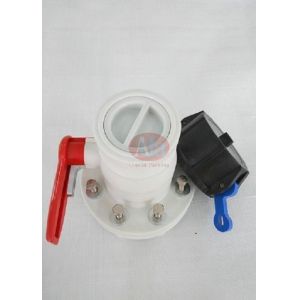 China Waterproof 3'' Ball Flexitank Valve / Ibc Container Fittings -20℃~+80℃ wholesale