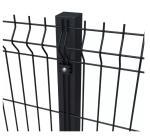 Anti Climb Curved 3d Wire Mesh Fence Green Pvc Coated