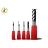 4 Flute Flattened Tungsten Carbide Milling Cutters 58HRC for sale