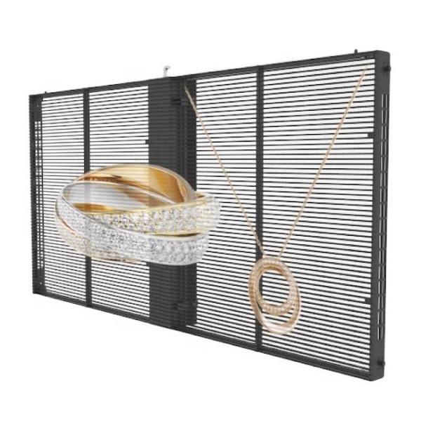 Quality 1000x1000mm Transparent LED Display Panel P3.91-7.8 Advertising Outdoor Glass for sale