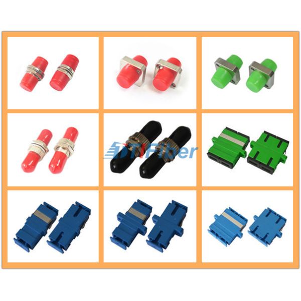 Telecom Blue Color Duplex LC Fiber Optic Adapter Ceramic Sleeve