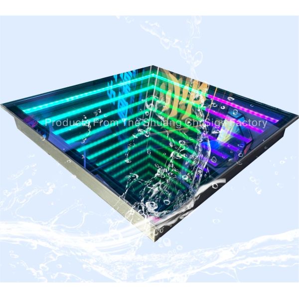 Dimmer Pista Light Wedding Party 3D Mirror Dance Floor LED Display Screen Panels
