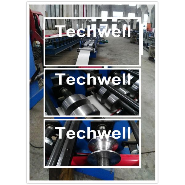 Round Downspout Machine with Hydraulic Cutting / Downspout Roll Forming Machine