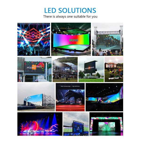 Reiss Manufacturer Best Price Outdoor Indoor Led Display Screen 500*1000mm P3.91 Stage Advertising Background for Rental Ledwall