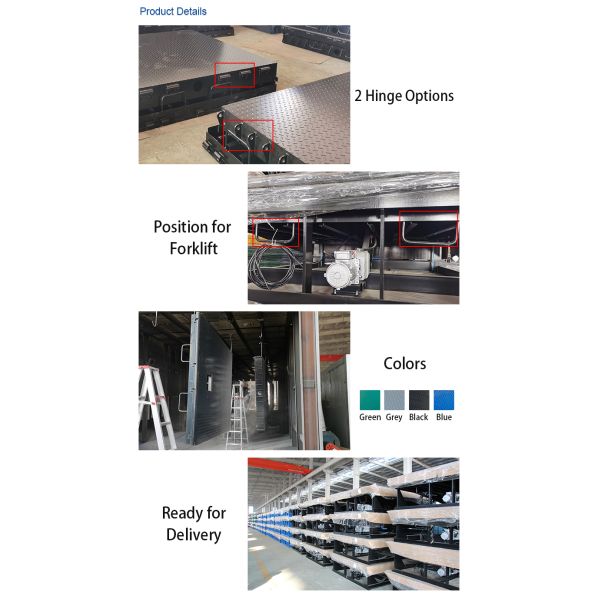 Galvanized Finish Customized Warehouse Workshop Automatic Dock Plate Dock Door Levelers With Hydraulic Power Source