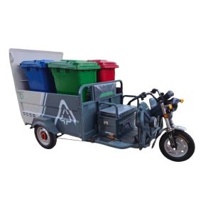 Buy cheap Four Barrels Pure Sanitation Electric Tricycle Garbage Electric Sanitation Truck from wholesalers