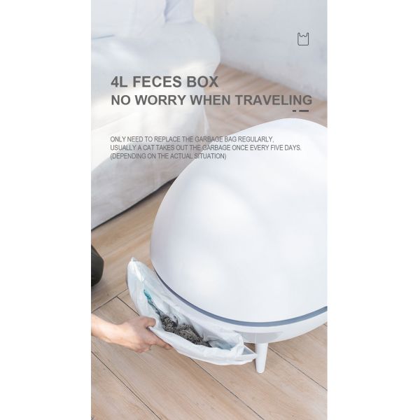 WiFi Auto Cat Litter Box Large Portable Hands Free Automatic Shoveling