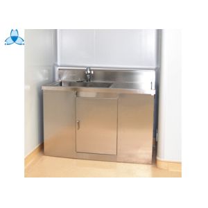 China Durable Hospital Wash Tank, Single Bowl Free Standing Washbasin Cabinet wholesale