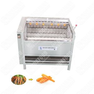High Accuracy Washing And Peeling Machine Cutting Carrot Polishing Machine