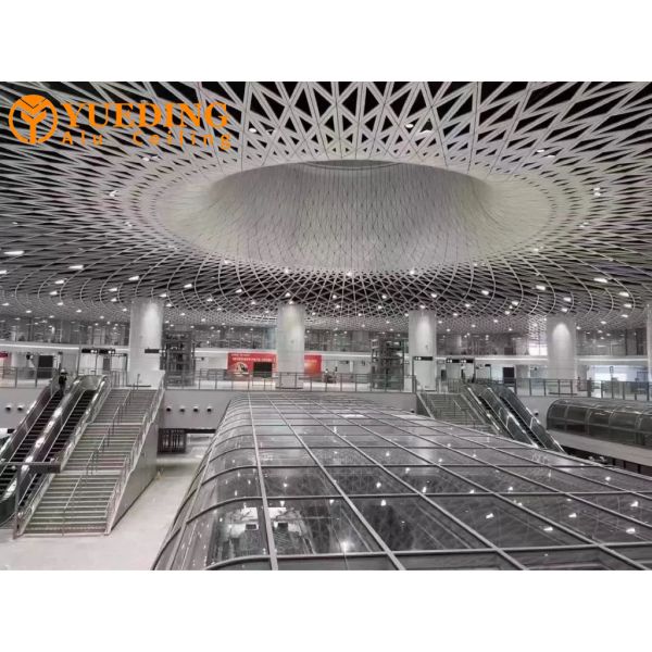 Hotel Lobby Aluminum Ceiling Sheets Fireproof Moisture Resistant