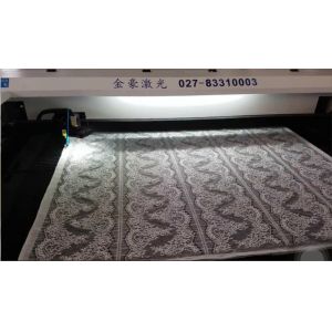 Knitting Curtain Automatic Leather Laser Cutting Machine Cutting Speed 0 -