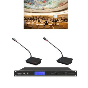 China UHF 2 Channels multi microphone Wireless Conferencing System 620MHZ-850MHZ wholesale