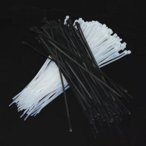 China White / Black PA66 Nylon Cable Ties Cable Wraps Self-locking Aging-Resistant wholesale