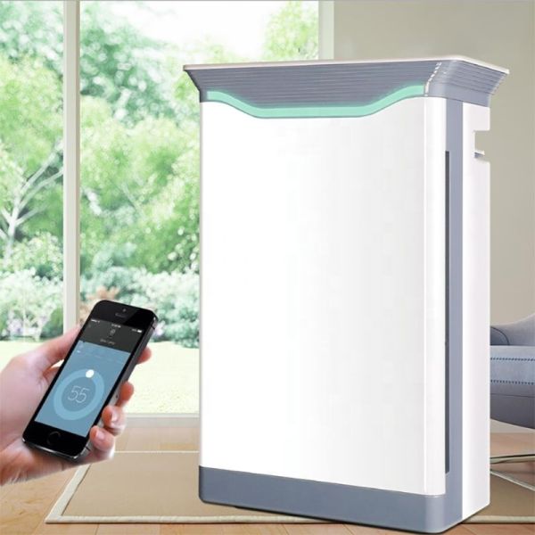 Homefish Oem Purificador Cadr 410M3/H Pm2.5 Uv C Light Smart Air Cleaner Washer Ionizer Scrubber Wifi Commercial Air Purifier