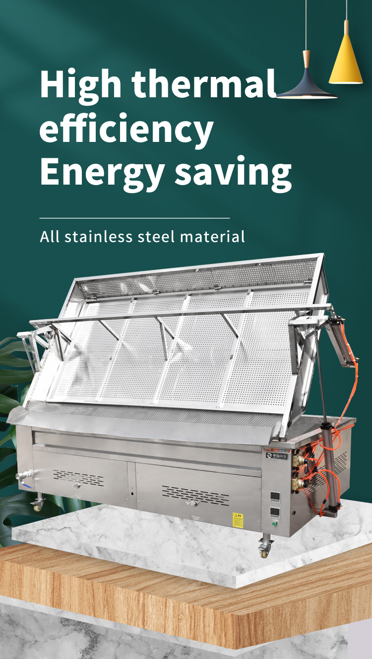 Food Used Automatic Frying Machine Stainless Steel Easy maintenance