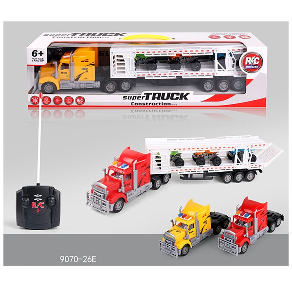 12 " Colorful Children's Remote Control Toys Rescue Fire Engine Truck with Ladder