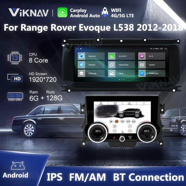 VIKNAV Android Touch Screen Car Radio For Range Rover Evoque L538 L551 2013-2017 Multimedia Player GPS Navigation Carplay