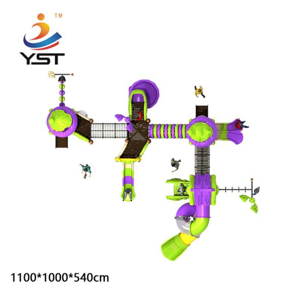 Safety Childrens Garden Slide Swing Combination Fence Naughty Fort