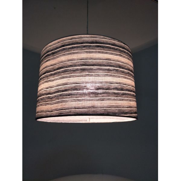 Tiny Pinstripes Fabric Pendant Light Shades