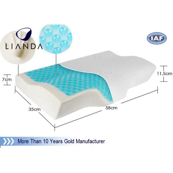 Arctic Gel Contouring Memory Foam Bedroom Cool Bed Pillow OEM logo