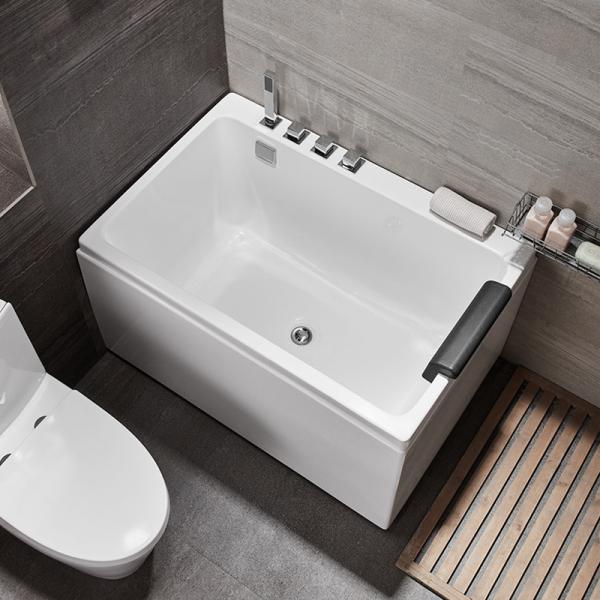 Quality Length 1.3m Freestanding Air Massage Bathtubs Skirted Body Soaking for sale