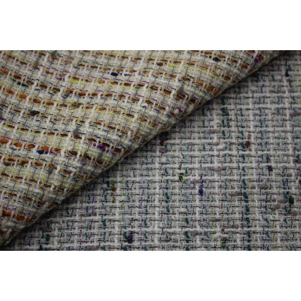 In Stock Wholesale of a Roll New Design 100 Polyester Tweed Fabric for Women's Coat Clothing in Autumn and Winter