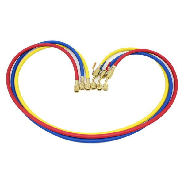 Quality AC Refrigerant Filling HVAC R134a Charging Hose 36" 60" 72" for sale