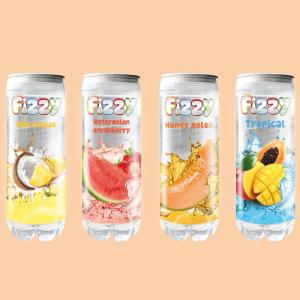 China Low Fat Coconut Flavor Yellow Can Soda Carbonated Beverage Low Fat Drink In Can Soda Drink wholesale