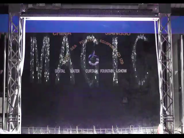 Musical Interactive Digital Water Curtain Fountain Stainless Steel 304