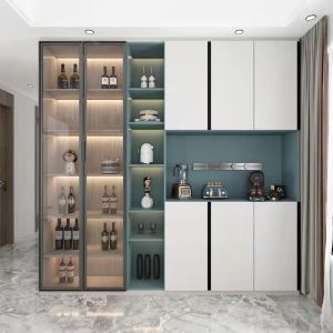 China Lacquer Finish Showcase Cabinet Commercial Glass Display Case Wall Mounted wholesale