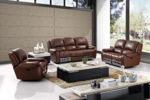 home genuine leather recliner sofa reclining loveseat set furniture
