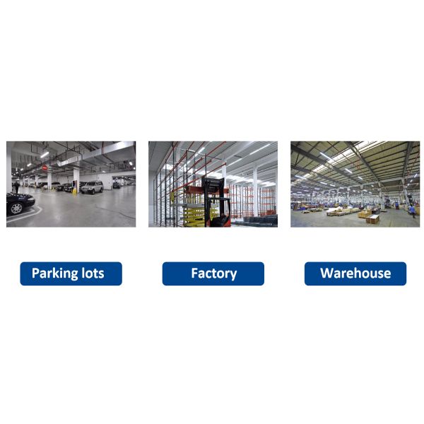 This LED vapor tight batten light fixture is widely used in commercial spaces, fire stairs, warehouses, factories, underpasses, parking lots, and other scenarios to provide a bright and stable lighting environment.