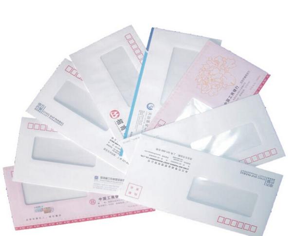 Quality Big Folder Printing, Mailer Customized Printing, craft paper envelope printing with PVC window for sale