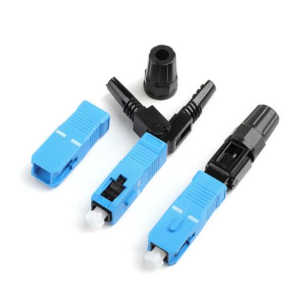 Customized Fiber Optic Connector , Fast SC Connector RoHS Compliant