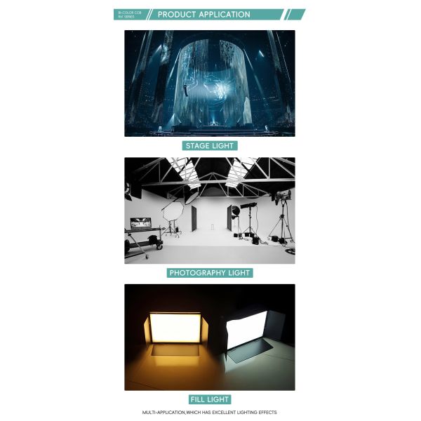 high power 200W 6060 led cob chip bi color chip for photography light